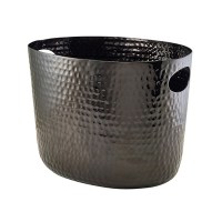Black Hammered Aluminium Wine Bucket 